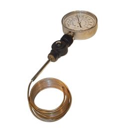 Johnson Controls T-2100-210 Dial Thermometer Direct Mount Average Element -40°F to 160°F