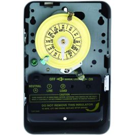Intermatic T104 DPST 24-Hour Mechanical Time Switch 40A 208-277 VAC