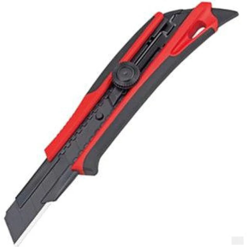 TAJIMA Utility Knife – 1″ 7-Point Rock Hard FIN Snap Blade Box Cutter with Dial Lock & Rock Hard Blades – DFC671N-R1