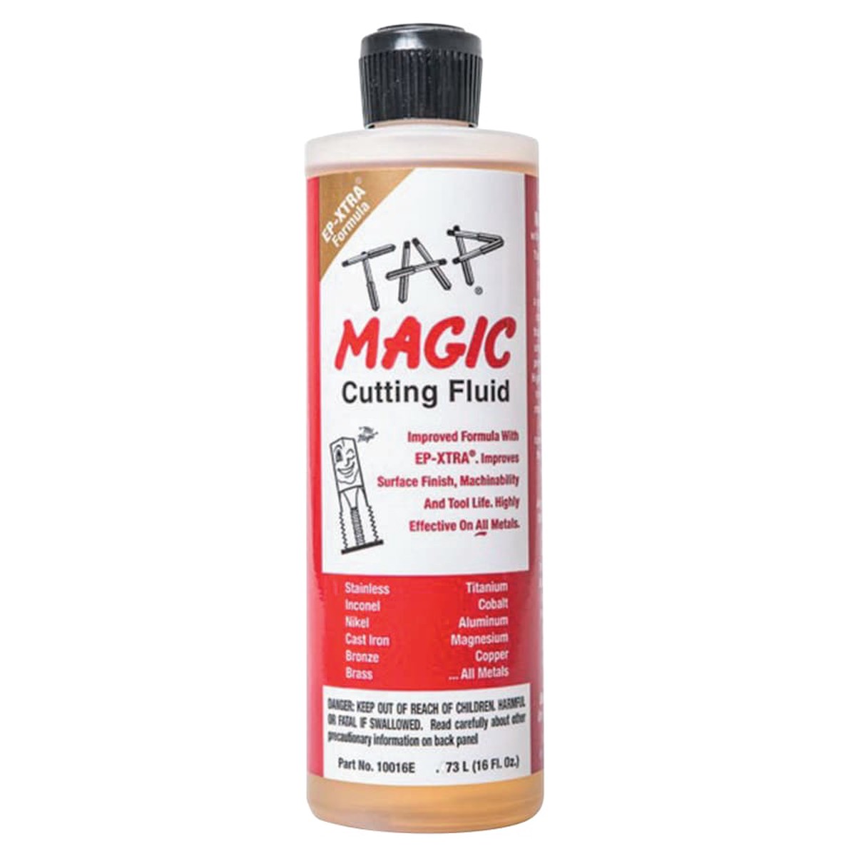 Tap Magic 10016E Fluid with Spout top Can and Ep-Xtra, 16 oz, Yellow (Pack of 12)