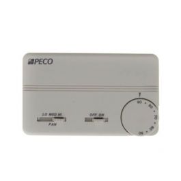 Peco Controls TB155-048 3-Speed On/Off Fan Coil Thermostat Auto Changeover