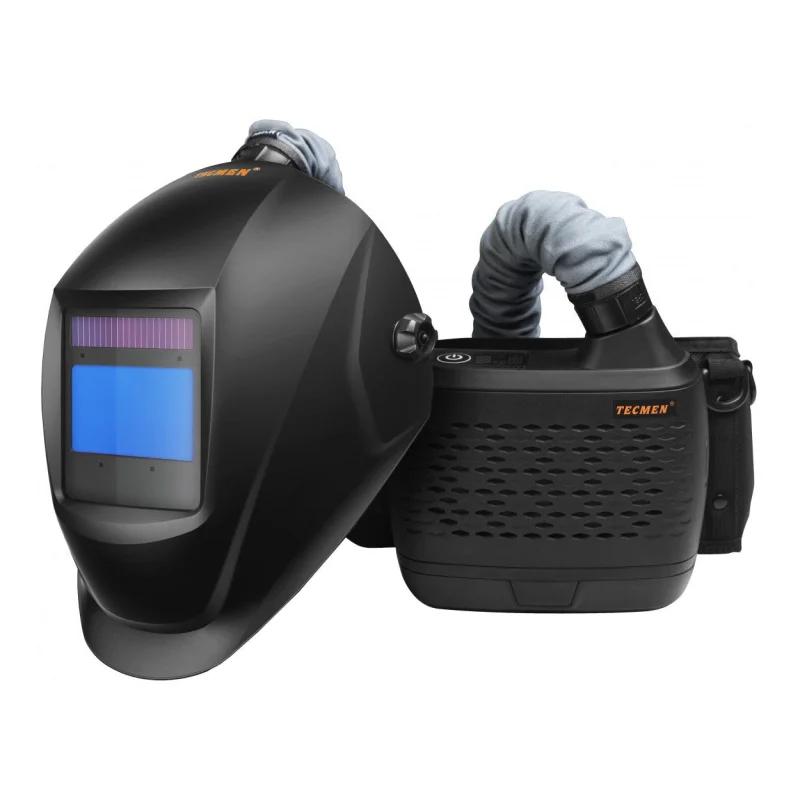 Tecmen V1 PAPR Air Fed Welding Helmet Matt Black