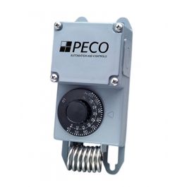 Peco Controls TF115-001 SPDT Coiled Thermostat NEMA-4X Bulb 40°-110°F