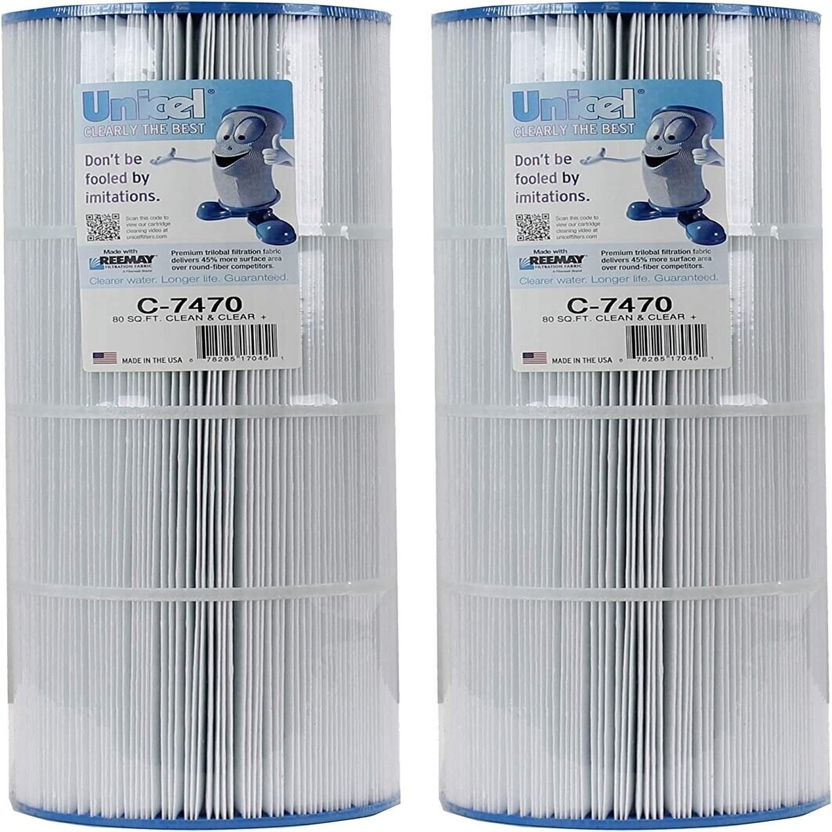 Unicel C-7470 Replacement Swimming Pool Filter FC1976 PCC80 C7470 (2 Pack)