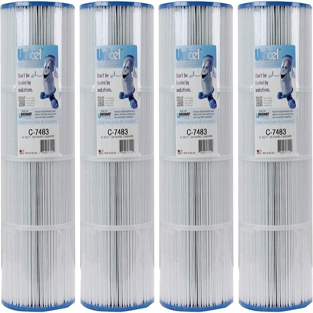 Unicel C-7483 Spa Replacement Filter Cartridge 4 PACK