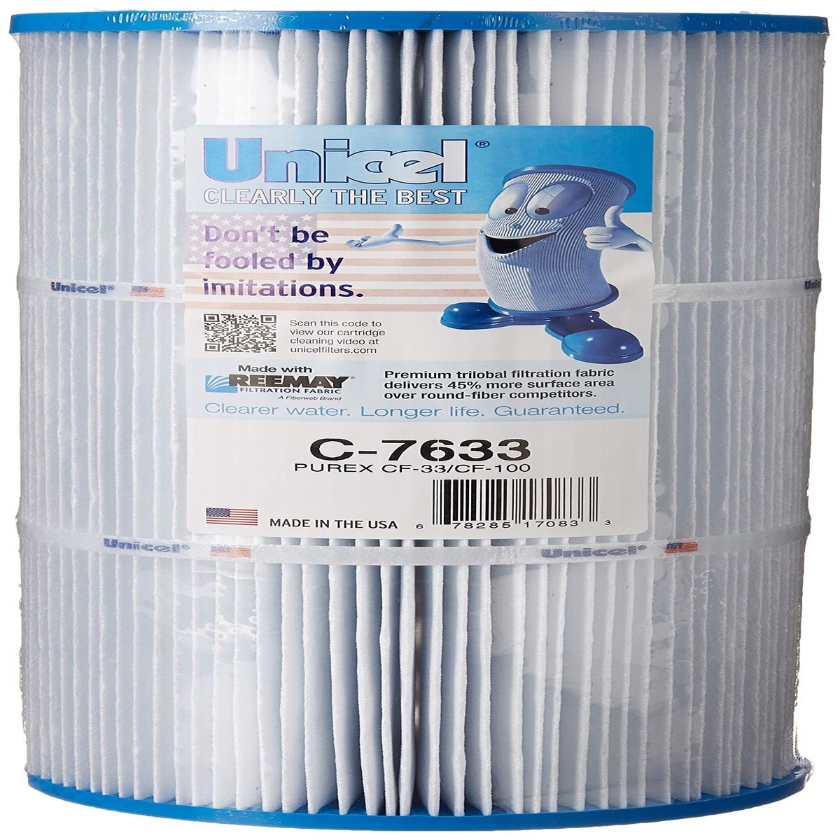 Unicel C-7633 Replacement Filter Cartridge for 33 Square Foot Purex CF-33/100,White