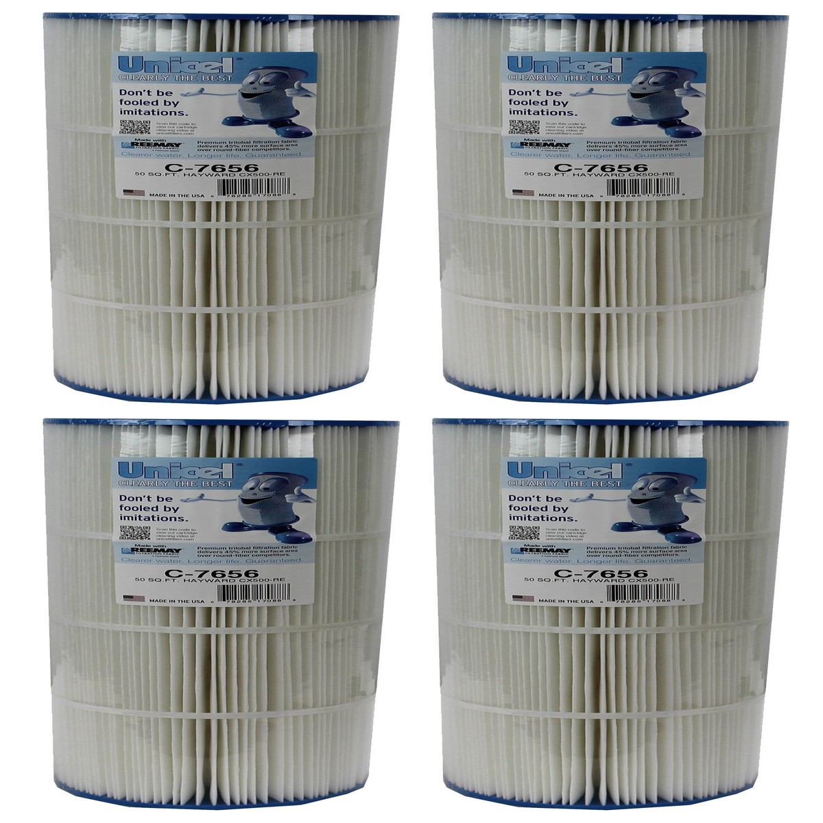Unicel C-7656 Hayward CX500RE Star Clear Replacement Pool Filters (4 Pack)