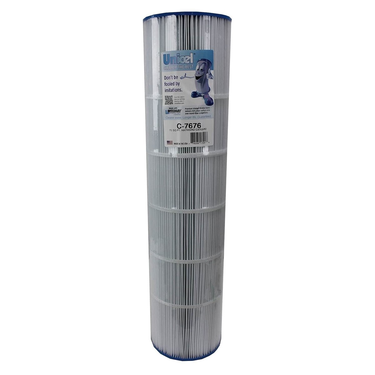 Unicel C-7676 75 Square Foot Media Replacement Pool Hot Tub Spa Filter Cartridge with 108 Pleats