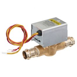 Resideo V8043F1513 2-Way N/C Zone Valve W/Auxiliary Terminal Block 1" Press 24V