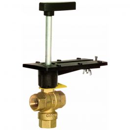 Honeywell VBN3AEPX0000 3-Way Control Ball Valve Brass 1/2" NPT 1Cv
