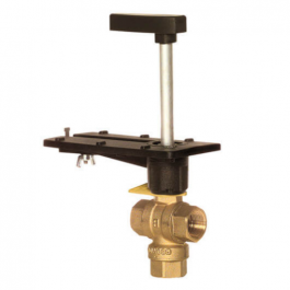 Honeywell VBN3GRPX0000 3-Way Brass Ball Valve 2.5" NPT 74Cv DCA