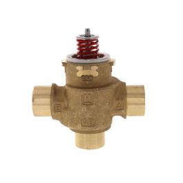 Resideo VCZML7100 3-Way Valve Assembly 3/4" Sweat 6.6 Cv Linear Flow VC Series