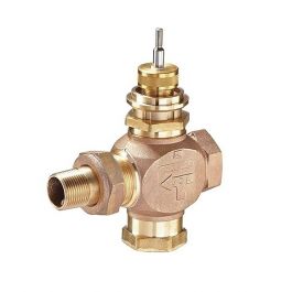 Johnson Controls VG7551LT 3/4" Union Angle N/O Globe Valve Brass Body 7.3Cv