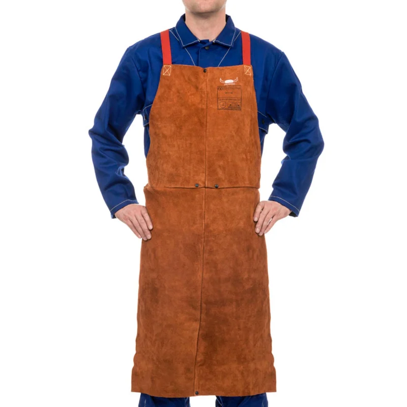 Weldas Lava Brown Welding Bib Apron
