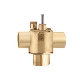 Caleffi Z307433 3-Way Diverting Valve Body No Lead 1/2" Sweat 3.5Cv